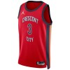 New Orleans Pelicans CJ McCollum Jordan 2023-24 Statement Edition Punainen Miesten Pelipaidat Swingman